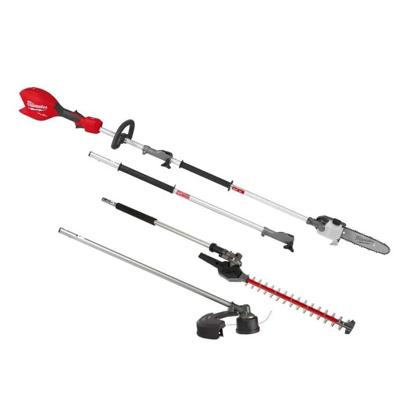 Milwaukee QUIK-LOK Pole Saw, String Trimmer & Hedge Trimmer Bundle — product photograph