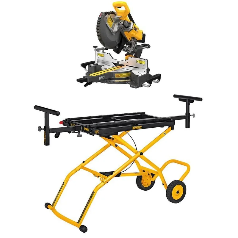DEWALT DCS781B Miter Saw & Rolling Stand — Batteries Not Included — product photograph