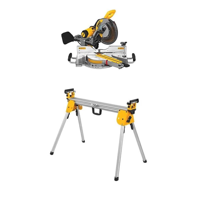 DEWALT DWS779 Miter Saw & Compact Stand — DWS779WDWX724 — product photograph