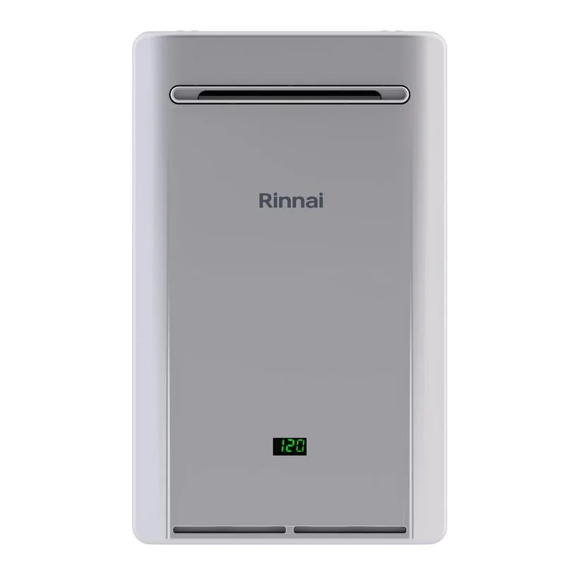Rinnai RE Series — 180 MBH Outdoor Natural Gas Tankless Water Heater — product photograph